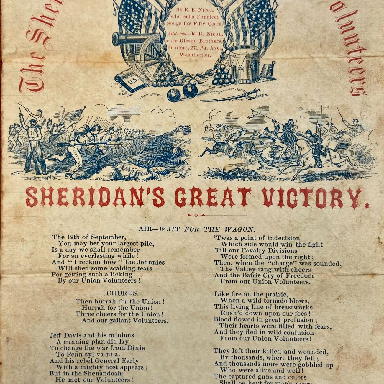 Artifact: Sheridan's Great Victory Song